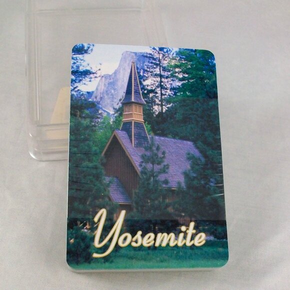 Yosemite Famous Chapel Half Dome Souvenir Playing Cards New Factory Sealed - Picture 1 of 3